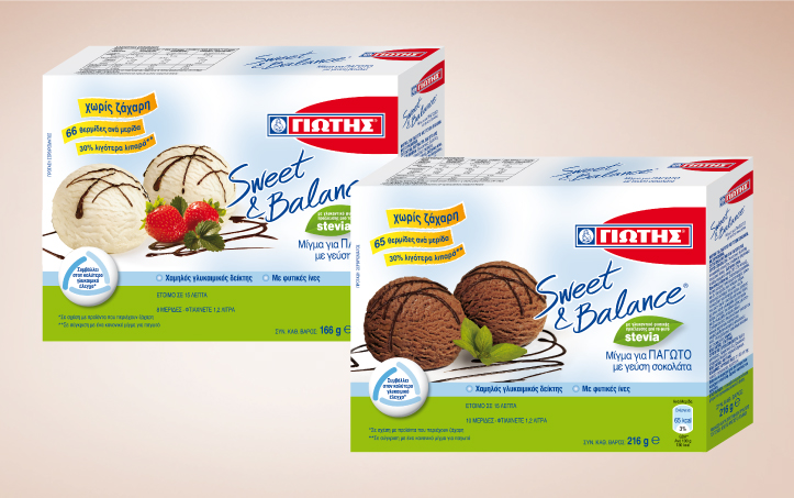 Sweet & Balance Mix for Ice Cream Vanilla/Chocolate flavor