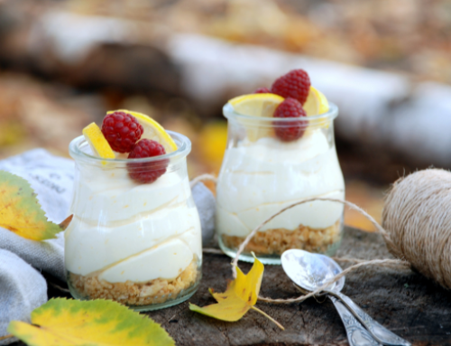 Κρέμα με άρωμα λεμονιού και μπισκότο